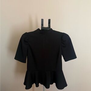 Fashion Nova Black Peplum Top